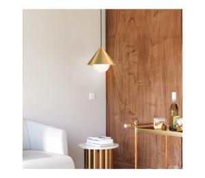 Elstead Alora Mood ALM-REMYCK-P-GD - Závesné svietidlo REMYCK na lanku 1xE27/60W/230V pr.34,3cm zlaté