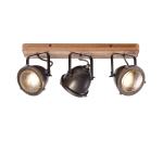 Brilliant Brilliant - Bodové svietidlo CARMEN WOOD 3xGU10/5W/230V hnedá