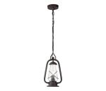 Elstead Elstead MINERS-CHN - Vonkajšie závesné svietidlo na reťazi MINERS 1xE27/60W/230V IP44 bronz