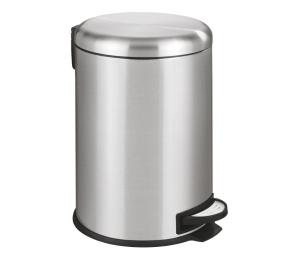 Wenko WENKO 22704100 - Elegantný kôš LEMAN 30,5 x 44 cm, nehrdzavejúca oceľ, satinovaný povrch, čierny