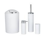 Wenko WENKO 24077800 - Sada CALVO 6,5x13 cm biela/lesklý chróm