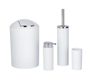 Wenko WENKO 24077800 - Sada CALVO 6,5x13 cm biela/lesklý chróm