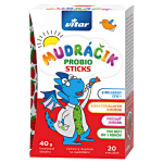 VITAR MUDRÁČIK Probio sticks prášok vo vrecúškach príchuť jahoda 20 ks
