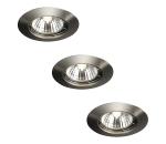 Philips Massive Massive 59393/17/10 - SADA 3x Kúpeľňové podhľadové svietidlo ALPHA 1xGU10/50W 59393/17/10
