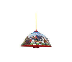 Detský luster na lanku AKRYL DZ 1xE27/15W cirkus/červená WLA-01-P-D DO-04 CZERWONY PROSTY ZW