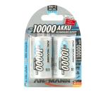 Ansmann 06549 Mono D - 2ks nabíjacia batéria D NiMH/1,2V/1000mAh 06549