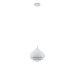 Eglo 96883 - Luster na lanku CAMBORNE 1xE27/60W/230V biela 96883