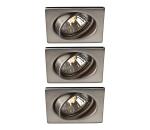 Philips Massive 59323/17/PN - SET 3x Kúpeľňové svietidlo QUARTZ 1xGU10/50W/230V 59323/17/PN