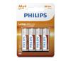 Philips R6L4B/10 - 4 ks Zinkochloridová batéria AA LONGLIFE 1,5V 900mAh Phil-R6L4B/10