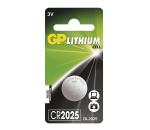 Lithiová batéria gombíková CR2025 GP LITHIUM 3V/170 mAh B15251
