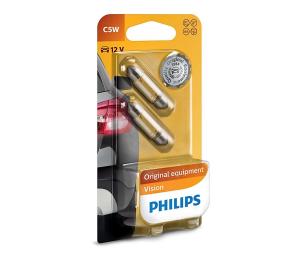 SADA 2x Autožiarovka Philips VISION 12844B2 C5W SW8,5/5W/12V Phil-12844B2