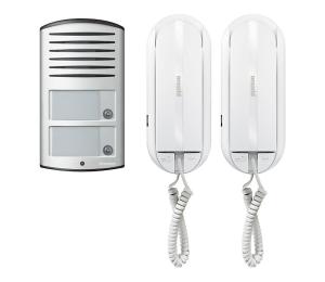 Bticino 366821 - Domový zvonček pre 2 byty + vstupný panel LINEA 2000 IP54 366821