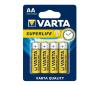 Varta 2006 - 4 ks Zinkouhlíková batéria SUPERLIFE AA 1,5V 2006101414