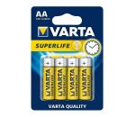 Varta 2006 - 4 ks Zinkouhlíková batéria SUPERLIFE AA 1,5V 2006101414