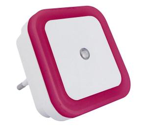 LED Nočné svetlo so senzorom LED/0,5W/230V ružová 034 0000186