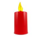 LED Sviečka LED/2xAA teplá biela 10,8 cm červená 028 0000243