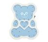 LED Detská lampa LED/2xAA modrý medveď 310651