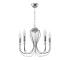 Jupiter 1688 - Luster na reťazi MELANI 5xE14/40W/230V strieborná 1688