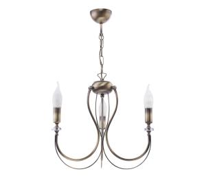 Jupiter 1633 - Luster na reťazi MELANI 3xE14/40W/230V mosadz patina 1633