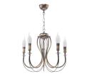 Jupiter 1634 - Luster na reťazi MELANI 5xE14/40W/230V mosadz patina 1634