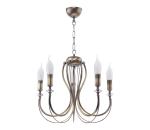 Jupiter 1634 - Luster na reťazi MELANI 5xE14/40W/230V mosadz patina 1634