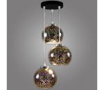 Kemar NP/3/W/D3 - Luster na lanku KULE 3D 3xE27/60W/230V NP/3/W/D3