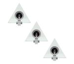 SADA 3x Bodové svietidlo PYRAMID 3xG4/20W/230V/12V 162424