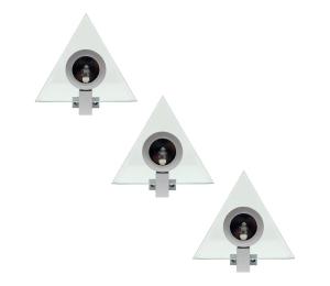 SADA 3x Bodové svietidlo PYRAMID 3xG4/20W/230V/12V 162424