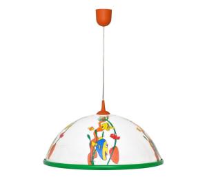 Detský luster na lanku FISH 1x27/15W/230V WLA-06 RYBY ZIELORY ORG