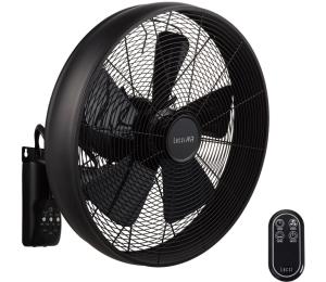 Lucci air 213124 - Nástenný látor BREEZE 55W/230V čierna + DO 213124EU