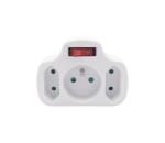 P103 - Rozbočovacie zásuvky 1Z 10A + 2Z 2,5A s vypínačom P103