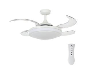 FANAWAY 212980 - Stropný látor EVORA 2xE27/15W/230V biela + DO 212980