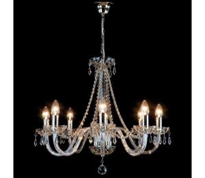 Wranovsky JWZ117082101 - Krištáľový luster na reťazi BONTON 8xE14/40W/230V JWZ117082101