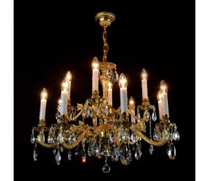 Wranovsky JWZ237121100 - Krištáľový luster na reťazi AVIOR 12xE14/40W/230V JWZ237121100