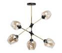 DeMarkt De Markt - Luster na tyči HAMBURG MEGAPOLIS 5xE14/40W/230V 605013005