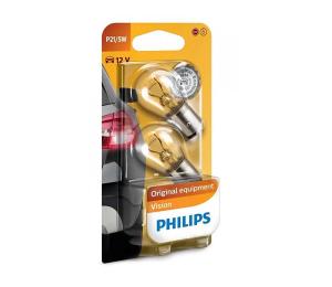 SADA 2x Autožiarovka Philips VISION 12499CP BAY15d/5W/12V Phil-12499B2