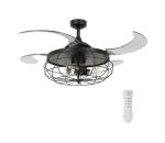 FANAWAY 212920 - LED Stropný látor INDUSTRI 3xE27/4W/230V čierna + DO 212920