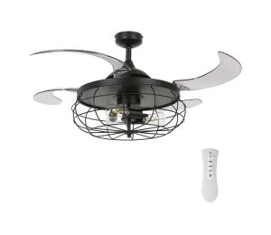 FANAWAY 212920 - LED Stropný látor INDUSTRI 3xE27/4W/230V čierna + DO 212920