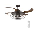 FANAWAY 212921 - LED Stropný látor INDUSTRI 3xE27/4W/230V hnedá + DO 212921