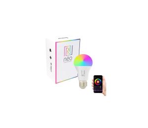 NEO 07712L - LED RGB+CCT Stmievateľná žiarovka NEO LITE E27/9W/230VWi-FiTuya 07712L