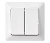 Spínač domový dvojitý striedavý 250V/10A A6100.3