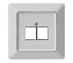 Kryt zásuvky 2xRJ45 A6004.4