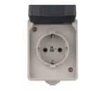 Vonkajšia zásuvka SCHUKO 250V/16A IP44 A1396