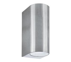 Searchlight 8008-2SS-LED - Vonkajšie nástenné svietidlo LEDO 2xGU10/6W/230V IP44 8008-2SS-LED