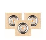 2515339-SADA 3x LED Podhľadové svietidlo VITAR 1xGU10/5W/230V pieskovec 2515339
