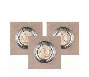 2515336 - SADA 3x LED Podhľadové svietidlo VITAR 1xGU10/5W/230V betón 2515336