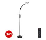 light LED Stmievateľná lampa 3v1 LED/12W/230V čierna CRI 90 + diaľkové ovládanie IVA3045FLCN
