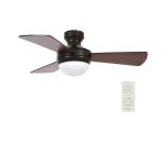 Lucci Air 512311- Stropný látor AIRLIE HUGGER 2xE27/15W/230V drevo/hnědá+DO 512311