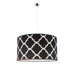 - Luster na lanku MAROKO 1xE27/40W/230V pr. 45 cm čierna/biela 80504