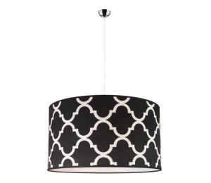 - Luster na lanku MAROKO 1xE27/40W/230V pr. 45 cm čierna/biela 80504